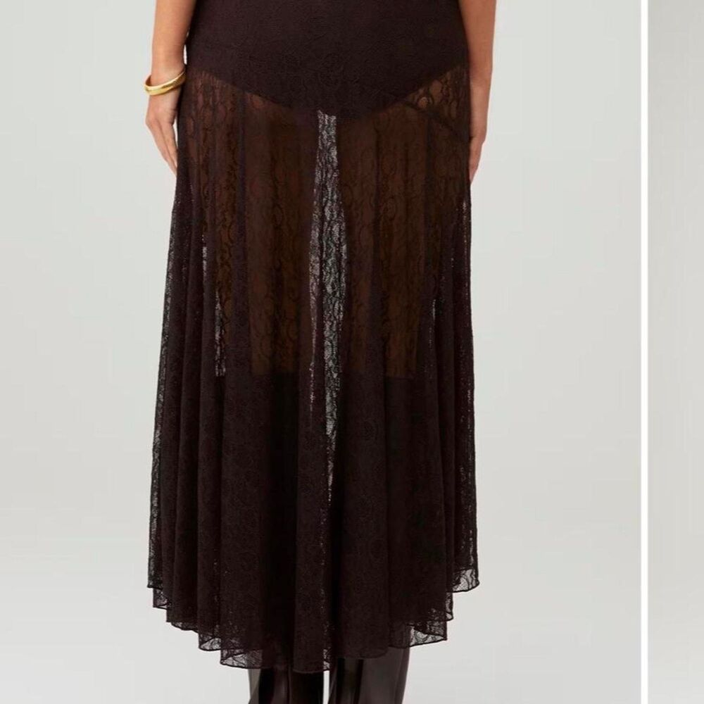 Ronny kobo sheer lace maxi skirt - Picture 2 of 4